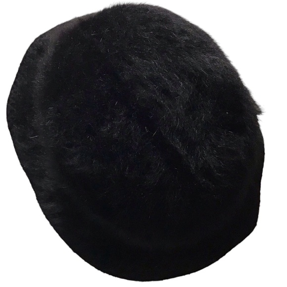 Vintage Kangol Design Hat Black England Feather Accent Bucket - Picture 6 of 10